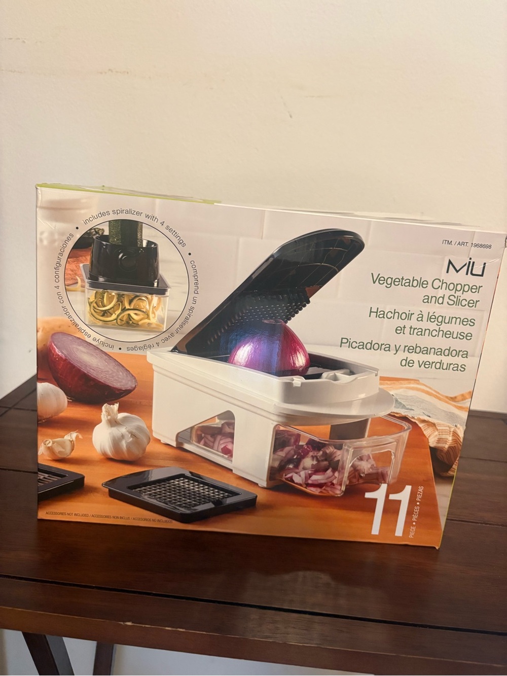 Mi White and Black Vegetable Chopper and Slicer